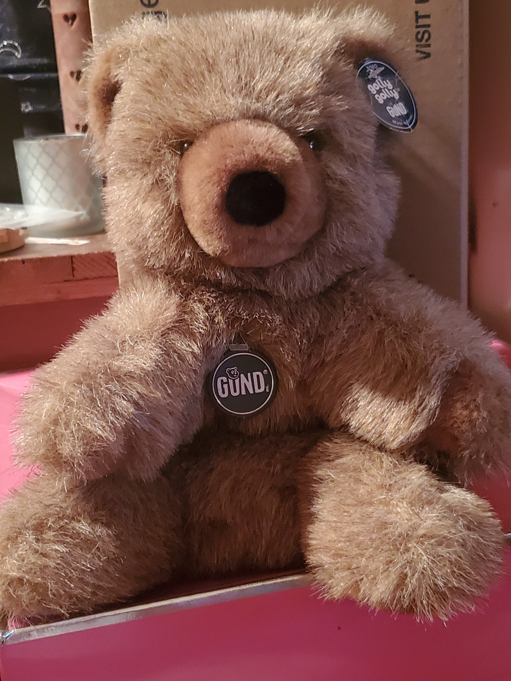 Gund Classic 1977 Brown Plush Teddy Bear - Soft Collectible Teddy